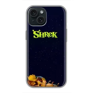 Чохол з мультфільмом Шрек на iPhone 14 (Відпочиваючий Шрек)
