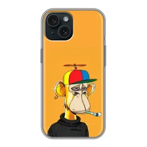 Чохли з Мавпами NFT для iPhone 14 (AlphaPrint) (Нудна мавпа NFT)