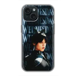 Чохли Венсдей на iPhone 14 Уенсдей (AlphaPrint) (Венздей кішка)