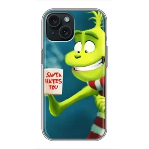 Різдвяні Чохли для iPhone 14 (VPrint) (Зелений Грінч)