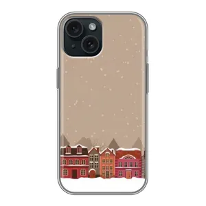 Новорічні, Святкові Чохли для iPhone 14 - 2024 год (Зимове місто)