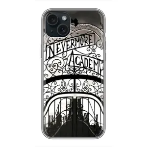 Чехол с дизайном Венздей 2 на iPhone 14 Plus (Ворота Академии Невермор)