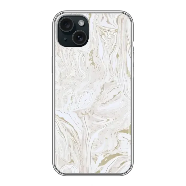 Чохол з принтом «Білий мрамор» для iPhone 14 Plus