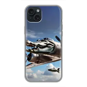 Чехол с мемом Тралалело тралала на iPhone 14 Plus (Бомбардиро крокодило)