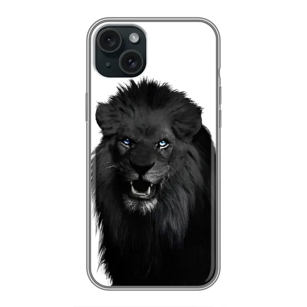 Чехол с принтом «Черный ЛЕВ» для iPhone 14 Plus