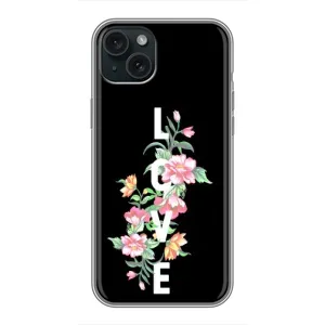 Чехлы для любимой на Епл 14 Плюс (VPrint) (Квіти LOVE)