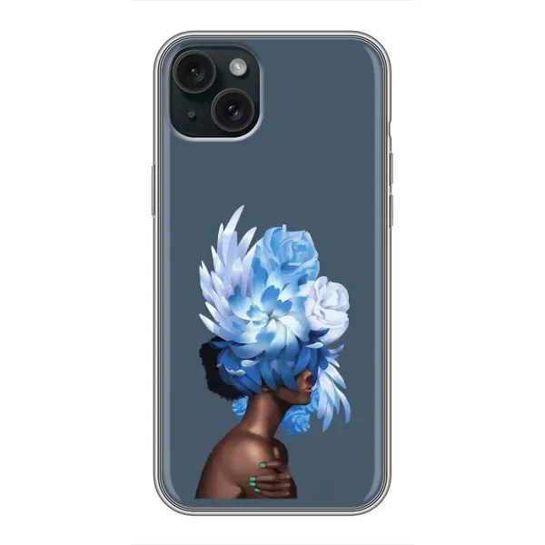 Чехол с принтом «Цветы на голове» для iPhone 14 Plus