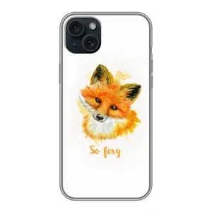 Чехлы с картинкой Лисички для iPhone 14 Plus (VPrint) (Девочка Лиса)