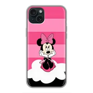 Эксклюзивный чехол для iPhone 14 Plus (AlphaPrint - Мультяшные) (Девочка Maus)