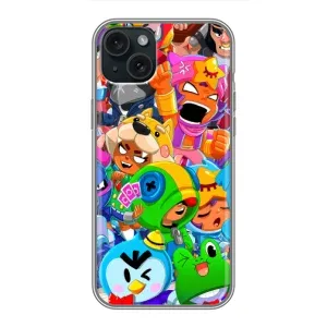 Чохол з принтом «Герої Бравл Старс» для iPhone 14 Plus