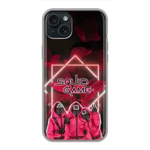 Чехол Гра в кальмара для iPhone 14 Plus (Охранники Игра кальмара)