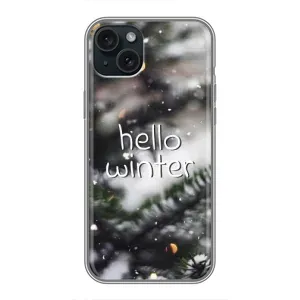Новорічні, Святкові Чохли для iPhone 14 Plus - 2024 год (Hello winter)