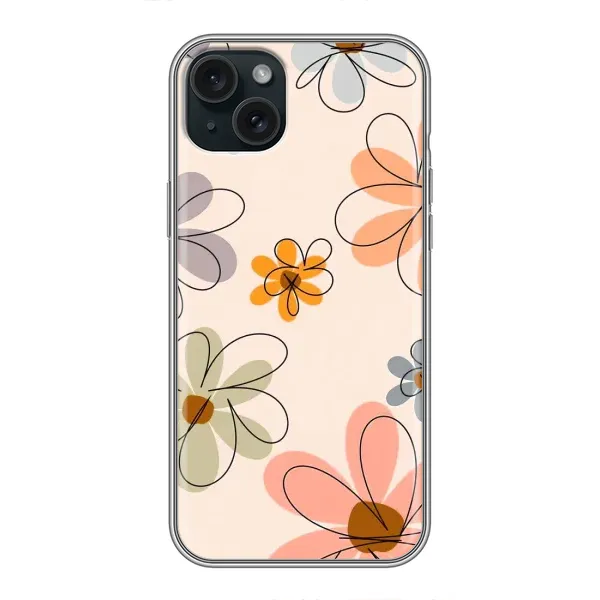 Чехол с принтом «Разноцветные цветы» для iPhone 14 Plus