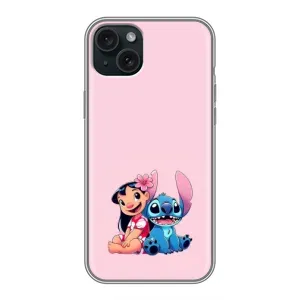 Чехол с принтом Стич на iPhone 14 Plus (Лило и Стич)
