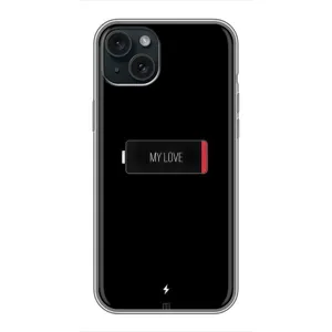 Чехлы для любимой на Епл 14 Плюс (VPrint) (Love battery)