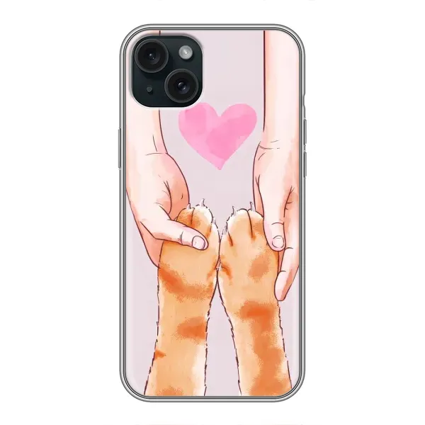 Чехол с принтом «Любовь к котикам» для iPhone 14 Plus