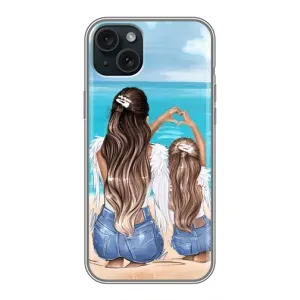 Чохол з друком для iPhone 14 Plus - (Мама з дитинкою) (AlphaPrint) (Мама з донькою)