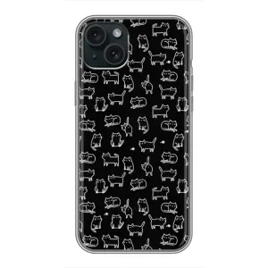 Чохол з принтом для iPhone 14 Plus (AlphaPrint) Модні коти (Маленькі котики)