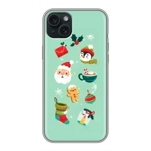 Новогодние Чехлы для Эппл 14 Плюс (VPrint)