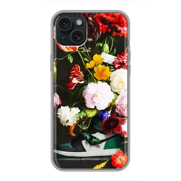 Чехол с принтом «Nike цветы» для iPhone 14 Plus