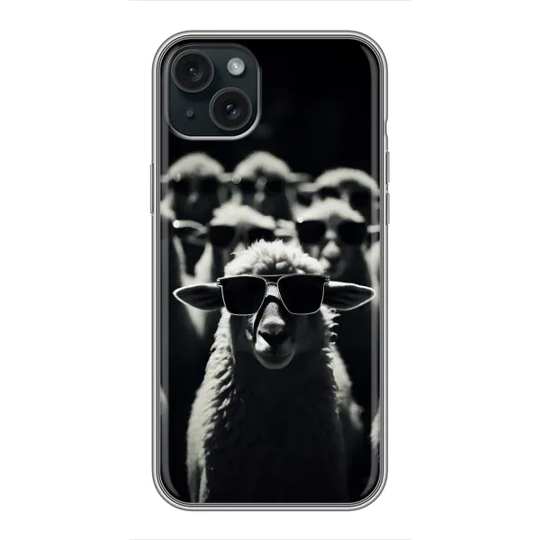 Чехол с принтом «Овечка в очках» для iPhone 14 Plus
