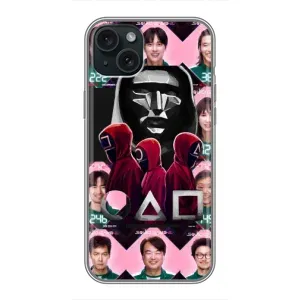 Чехол Гра в кальмара для iPhone 14 Plus (Участники Игра кальмара)