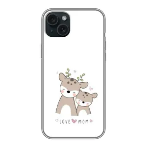 Чохли для мами на iPhone 14 Plus (Оленята мама і малюк)