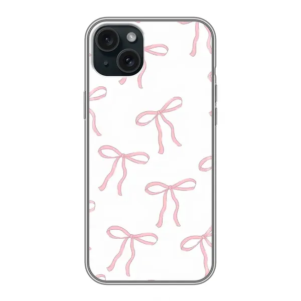 Чехол с принтом «Розовые бантики» для iPhone 14 Plus