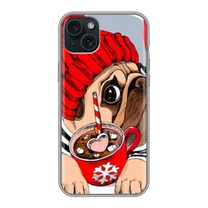 Чохли з собаками для iPhone 14 Plus (VPrint) (Песик в шапці)