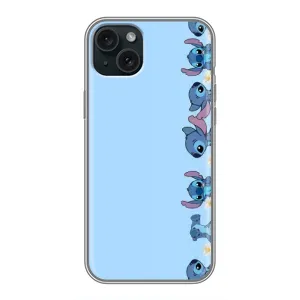 Чехол с принтом Стич на iPhone 14 Plus (Стич фон)
