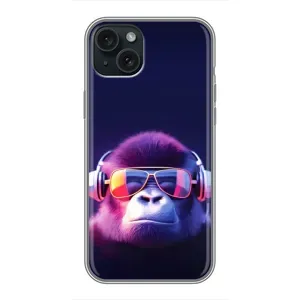Чохол з Мавпами iPhone 14 Plus - (AlphaPrint) (Стильна мавпа)