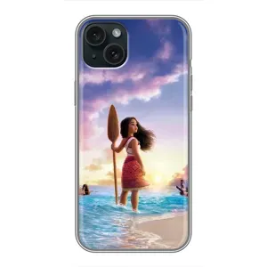 Чехол с мультфильмом Моана iPhone 14 Plus (Моана с веслом)