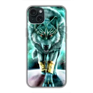 Захисні чохли для Епл 14 Плюс (AlphaPrint) (ХІТ продаж) ВОВК (Яскравий вовк)
