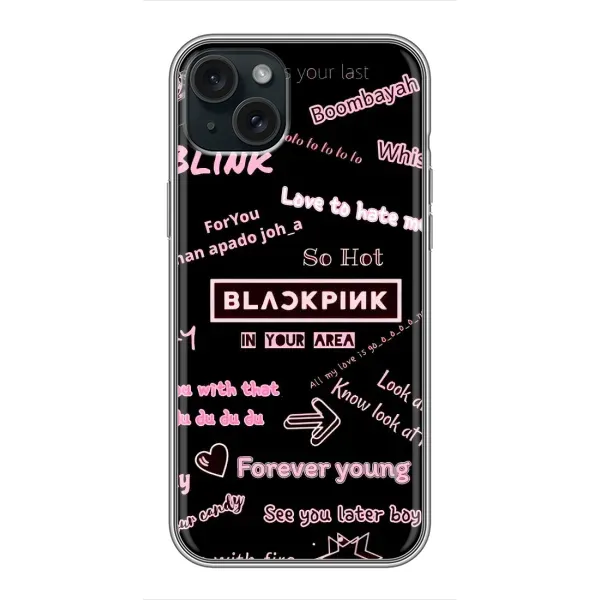 Чохол з принтом «BLACKPINK» для iPhone 15 Plus