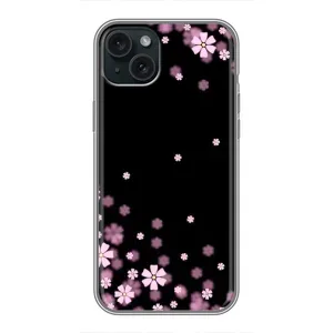 Чохол для Apple 15 Плюс - з принтом (Дизайнерські) (AlphaPrint) (Квіти маленькі)