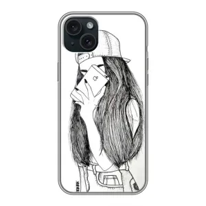 Чехол с принтом «Фото девочки» для iPhone 15 Plus