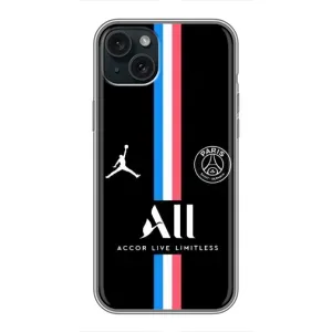Чехлы PSG для iPhone 15 Plus (AlphaPrint) (футболка ПСЖ)