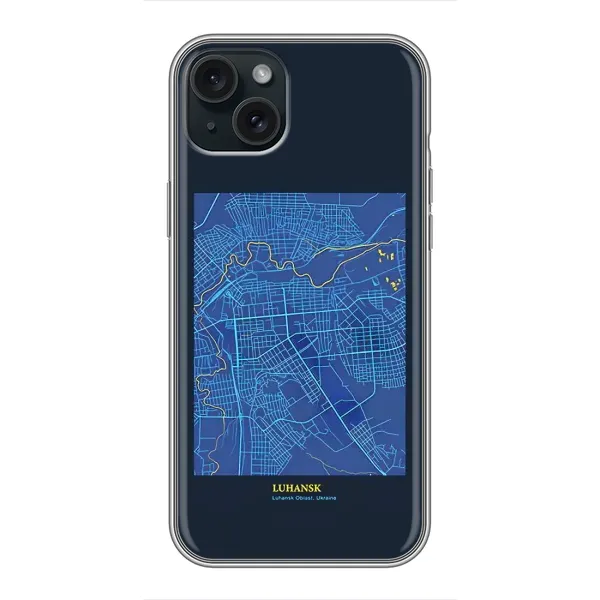 Чохол з принтом «Луганськ» для iPhone 15 Plus