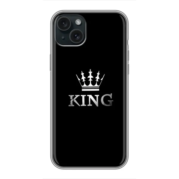 Чехол с принтом «KING» для iPhone 15 Plus Чехол с принтом «KING» для iPhone 15 Plus