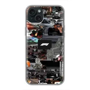 Чохол Формула1 на iPhone 15 Plus (Гоночний колаж Ф1)