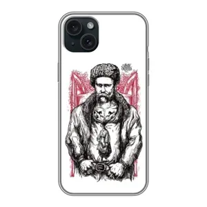 Чохли для iPhone 15 Plus с принтом Тараса Шевченко (AlphaPrint) (Козак Шевченко)