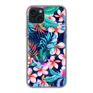 Чохол для Apple 15 Плюс - з принтом (Дизайнерські) (AlphaPrint) (Мальовничі квіти)