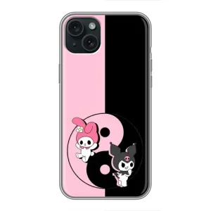 Чохол з кроликом Куромі на iPhone 15 Plus (Куромі Інь Янь)