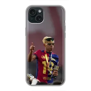 Чехол с футболистом Ламин Ямаль iPhone 15 Plus