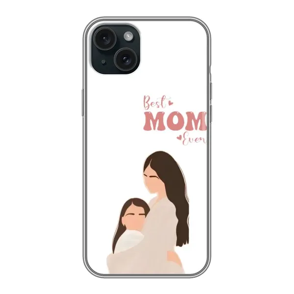 Чехол с принтом «Мама и дочка» для iPhone 15 Plus Чехол с принтом «Мама и дочка» для iPhone 15 Plus