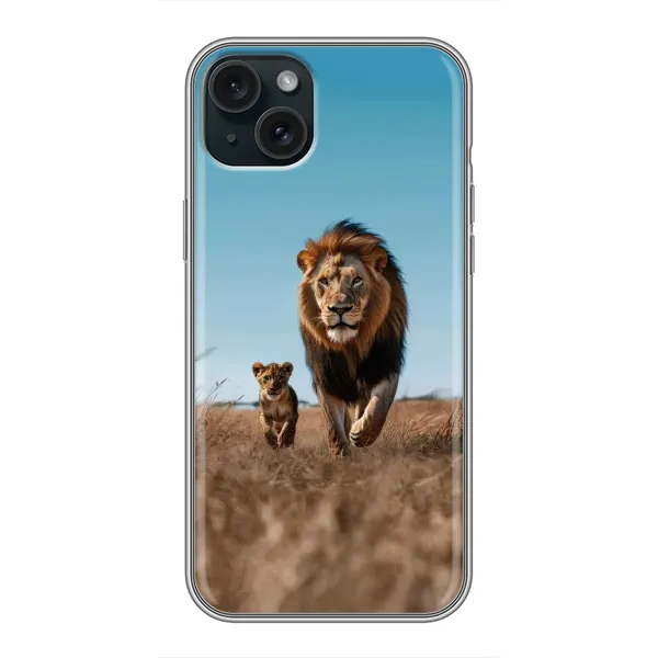 Чохол з принтом «Мусафа та Сімба» для iPhone 15 Plus