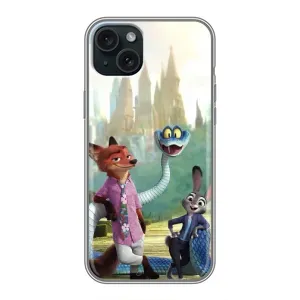 Чехол с принтом «Герои мультфильма Зверополис» для iPhone 15 Plus