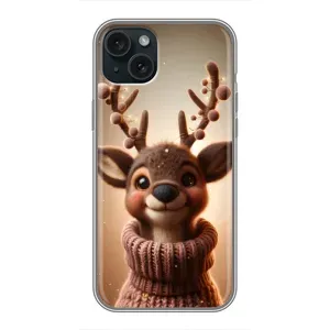 Чехол с принтом «Олень в свитере» для iPhone 15 Plus