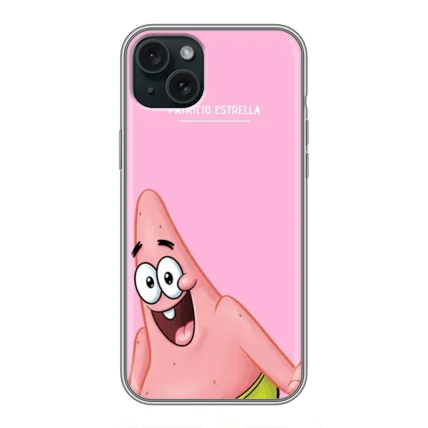Чехол с принтом «Персонаж Патрик» для iPhone 15 Plus