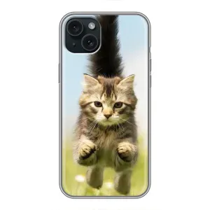 Чохли з Котиками для iPhone 15 Plus (VPrint) (Прижок кота)